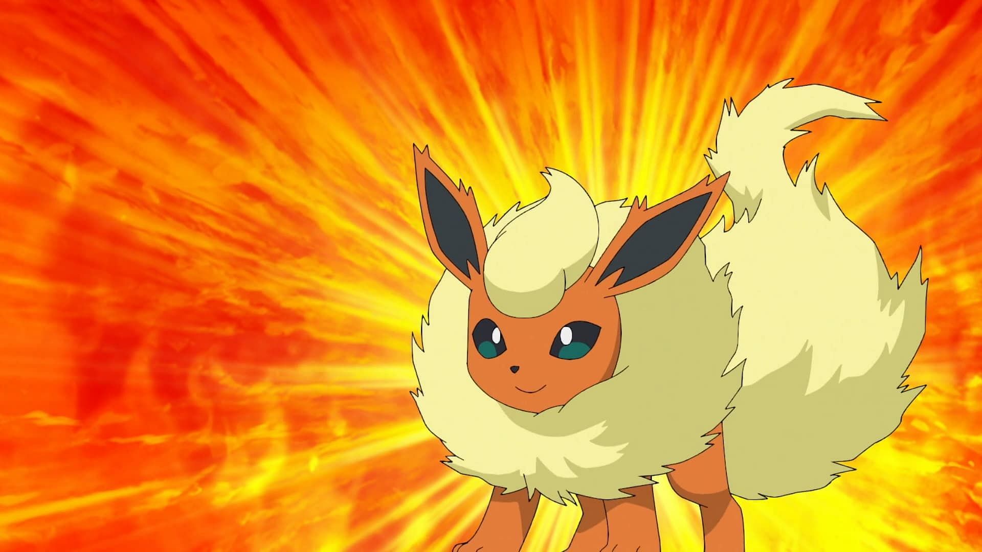 Flareon as seen in the anime (Image via The Pokemon Company)